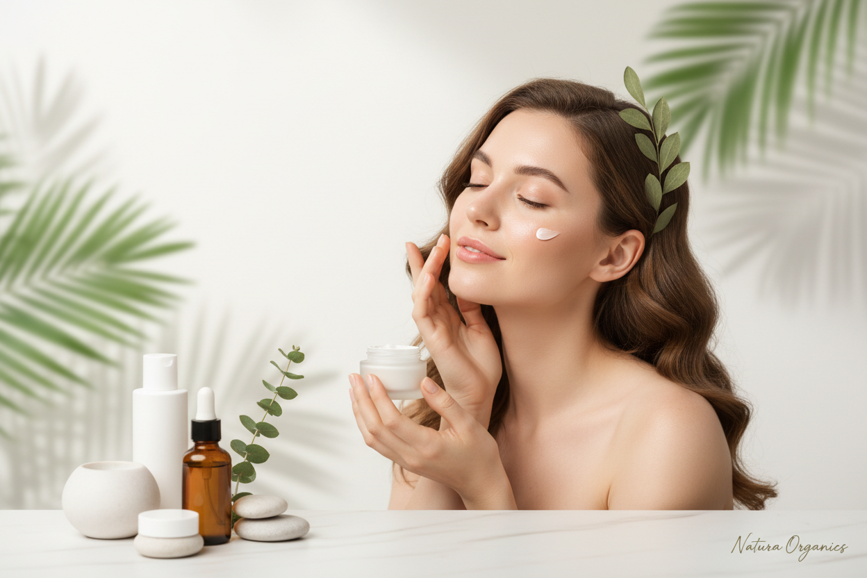 Beautiful Skin As Nature - Lady Skincare Banner